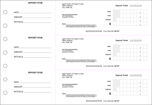 Premium Fund Account Deposit Tickets