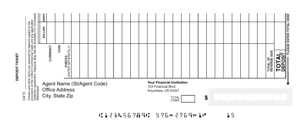 Premium Fund Account Deposit Ticket Books